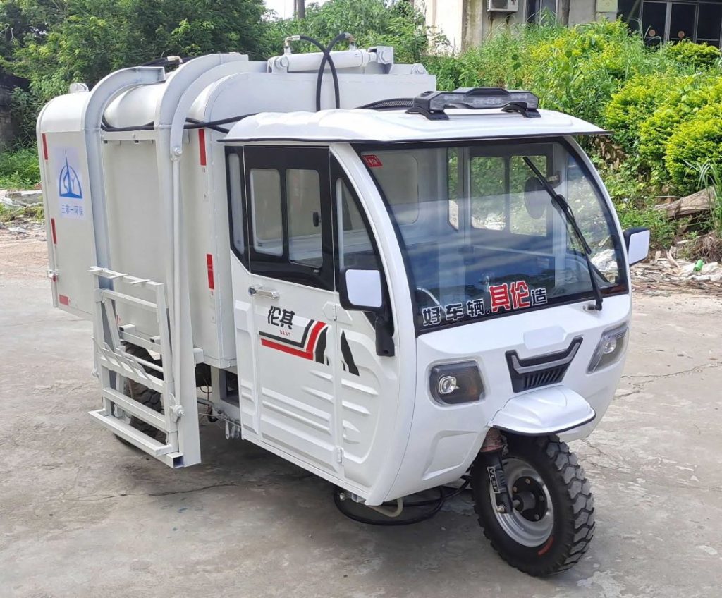 侧挂桶式垃圾车